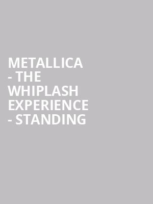 Metallica - The Whiplash Experience - Standing at O2 Arena